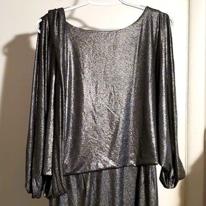 Emma & Michele Silver Mini Dress